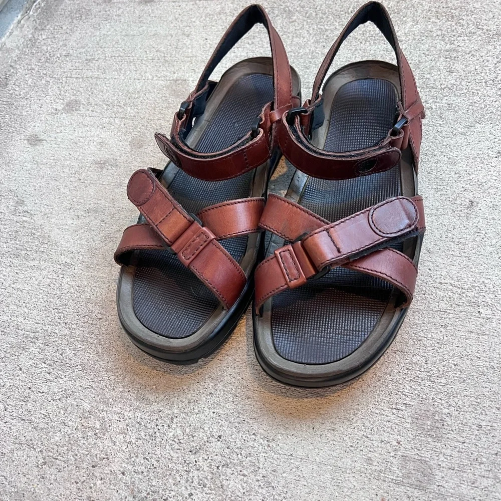 Timberland Leather Hiking Sandals Mens Gorpcore Outdoor Trail Utility Dad Style - Picture 6 of 14